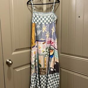 Colorful Patchwork Maxi Dress